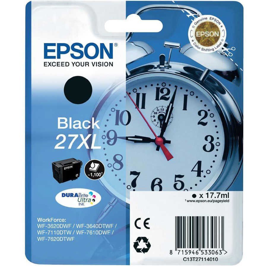 Cartuccia Epson 27XL Nero (C13T27114020) Originale