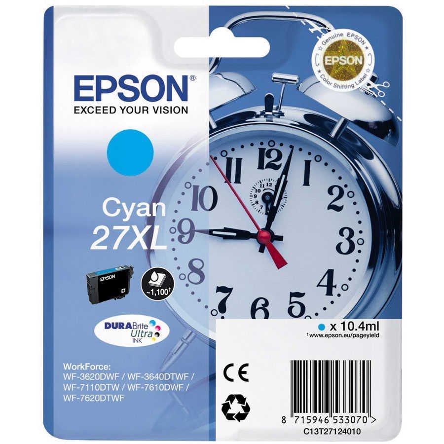Cartuccia Epson 27XL Ciano (C13T27124020)